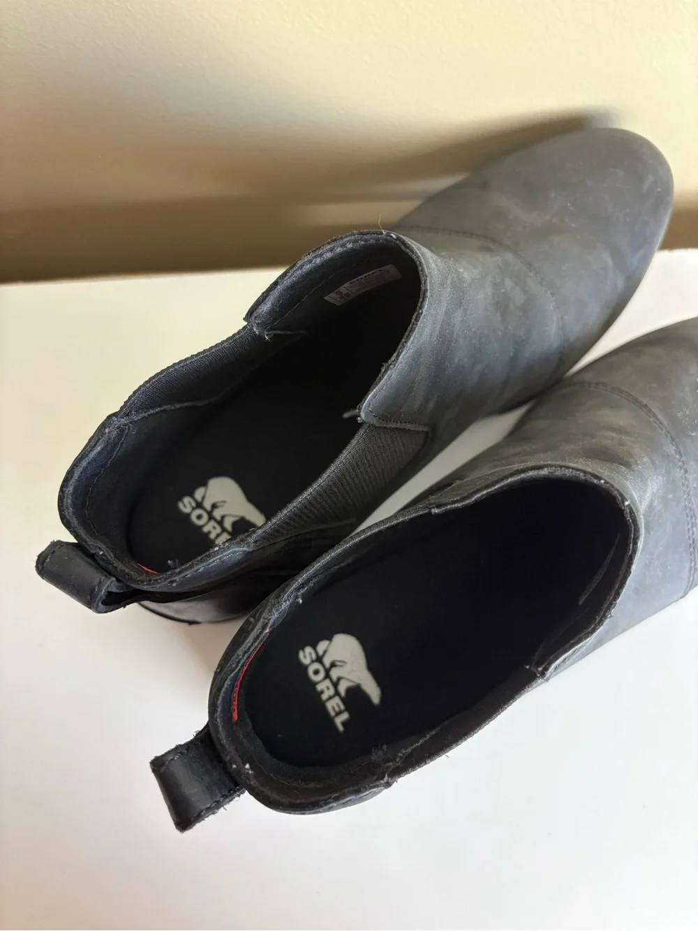 Sorel Emelie III Chelsea Black Waterproof Boots Size 9